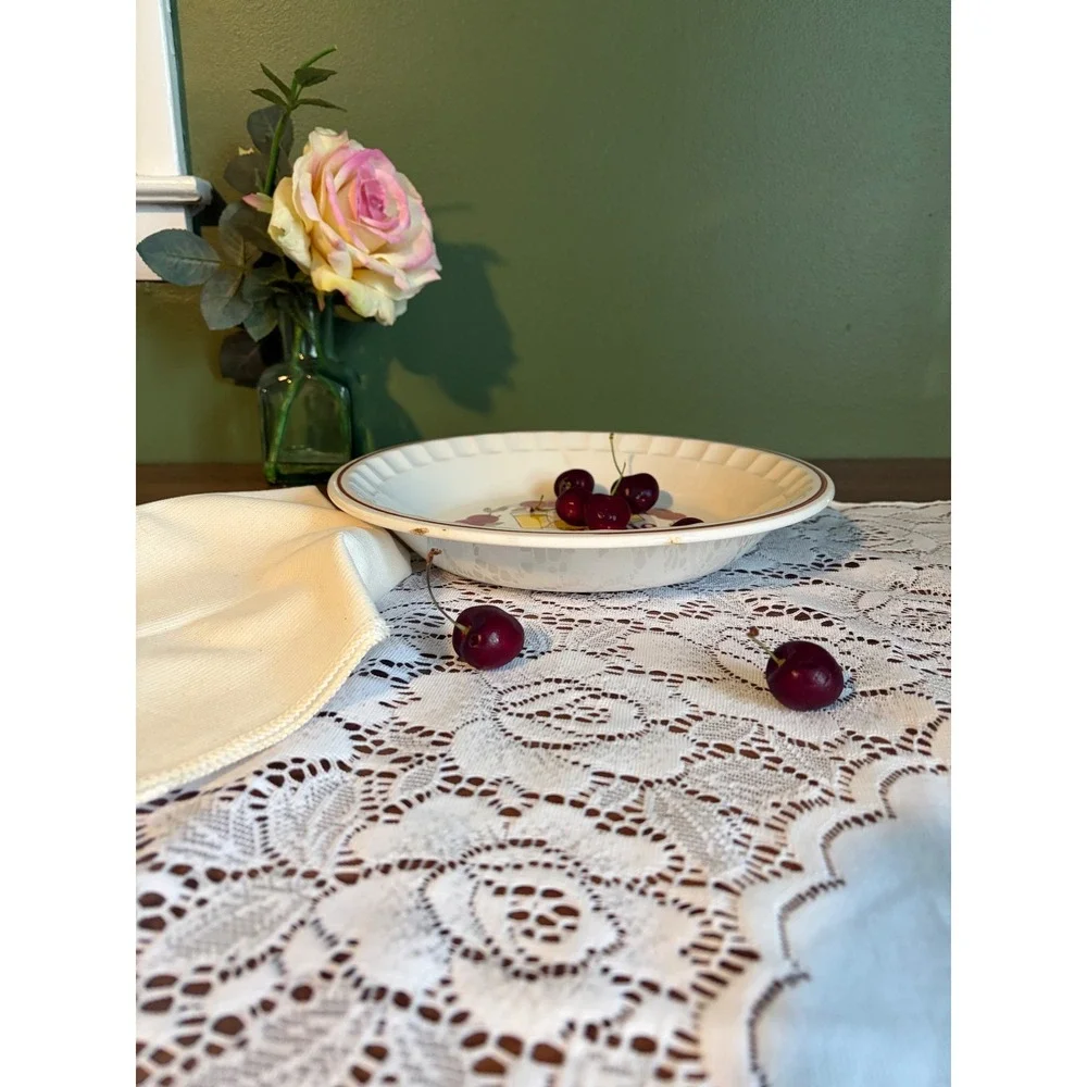 Vintage Ceramic‎ Cherry Pie Recipe Dish